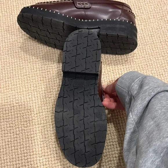 Chloe Classic Brown/Maroon Loafers - Picture 5 of 10